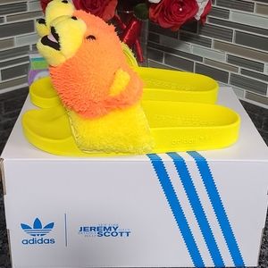 Adidas x Jeremy Scott Adilette Teddy Slides